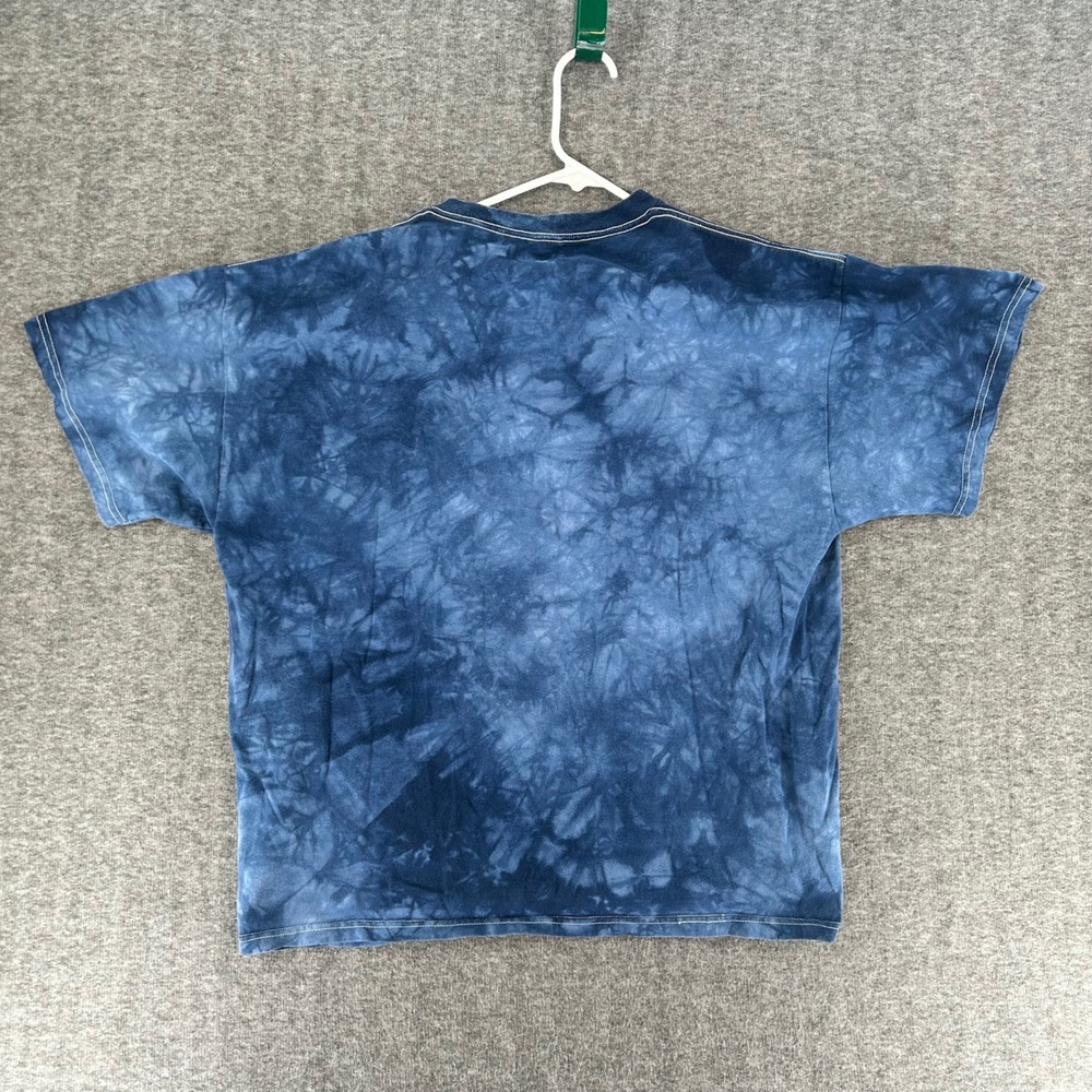 The Mountain Howling Wolf Tie Dye T-Shirt Mens XL Blue 2004 Graphic Tee VTG - Picture 4 of 6